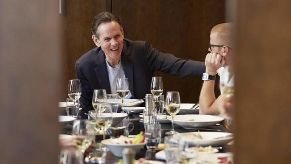 Thomas Keller lunches at Rockpool Bar & Grill with other top chefs.