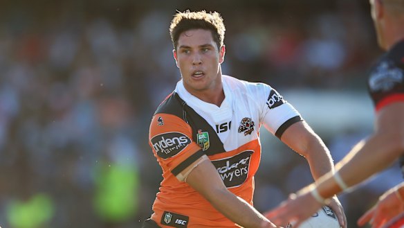 Great start: Mitchell Moses led from the front against the Warriors.