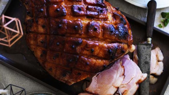 Season's eatings: Palm sugar and pineapple glazed ham.
