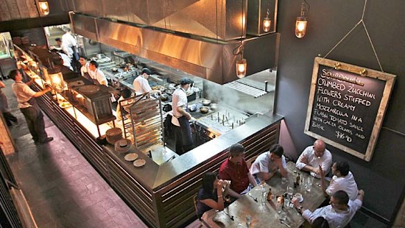 Packed to the rafters ... inside Jamie's Italian.