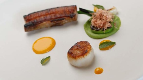 Go-to dish: Scallops, pork belly, duck egg.