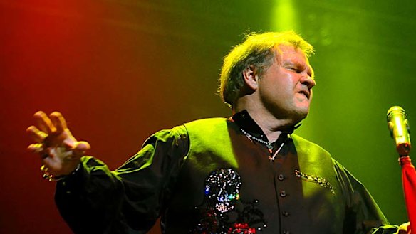 Meat Loaf struts his stuff for his Brisbane fans.