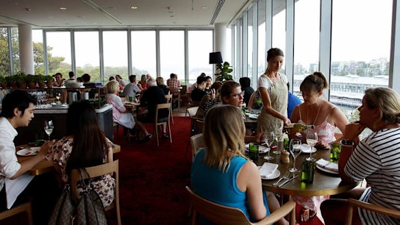 The venue looks over Woolloomooloo Bay.