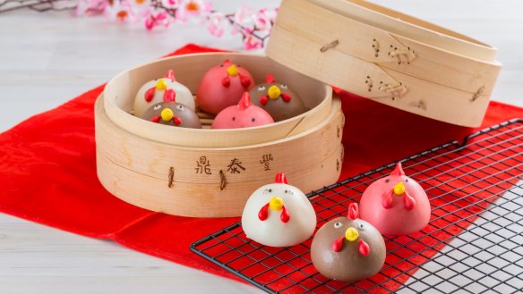 Cute award: Sweet rooster buns from Din Tai Fung. 