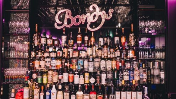 A tribute to '80s excess: Bondy's in Sydney.