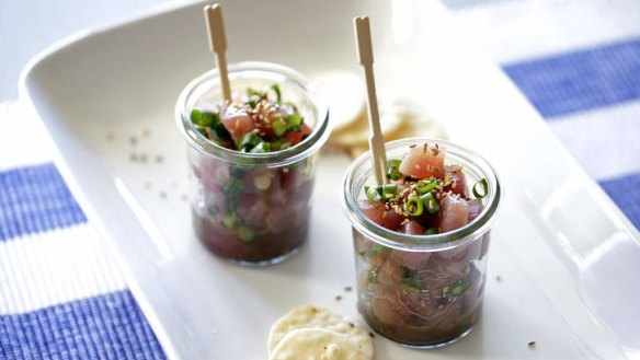 Surfer's favourite: Poke is an easy, fun way to serve tuna, salmon or kingfish.