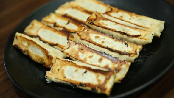 Roslyn's Grundy's favourite pan-fried dumplings at ShanDong MaMa. 