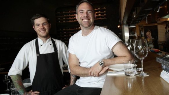 Eightysix: Chef Malcolm Hanslow and owner Gus Armstrong.  