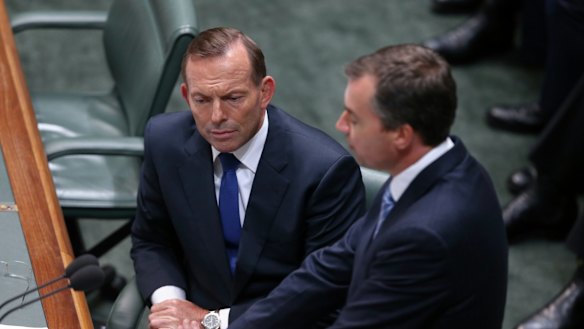 Prime Minister Tony Abbott and Justice Minister Michael Keenan.