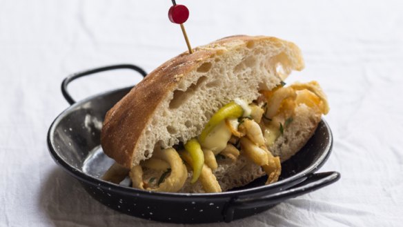 Seafood in a sandwich is a winner according to MoVida's Frank Camorra.