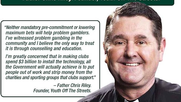 Why I joined clubs' fight against pokie reform: Father Chris
