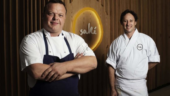 Sake team: Culinary director Martin Heierling and executive chef Shaun Presland.