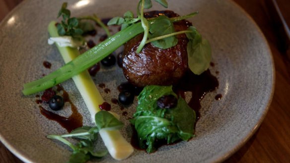 A venison dish at The Rose Upstairs, Fitzroy.