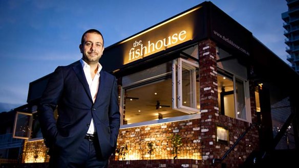 A different focus to Hellenika ... Simon Gloftis at his new venture The Fish House.