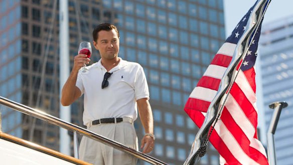 The dark side: Leonardo DiCaprio in <i>The Wolf of Wall Street</i>.