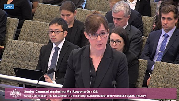 Senior Counsel Assisting Rowena Orr, QC, made a vast number of preliminary findings before running out of time.