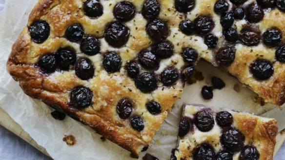 Schiacciata all'uva, or grape foccaccia, marks the end of the summer season in Italy.