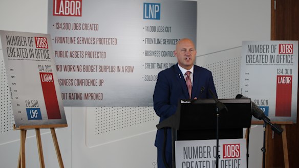 Treasurer Curtis Pitt reveals Labor's costings ahead of Saturday's election.