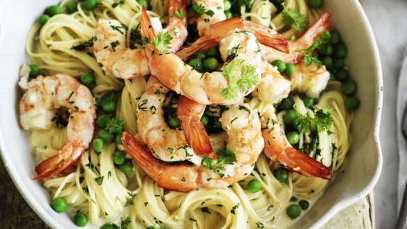 Prawns are packed with protein.