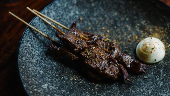 Coming soon to Melbourne's CBD: dishes such as beef skewers with togarashi.