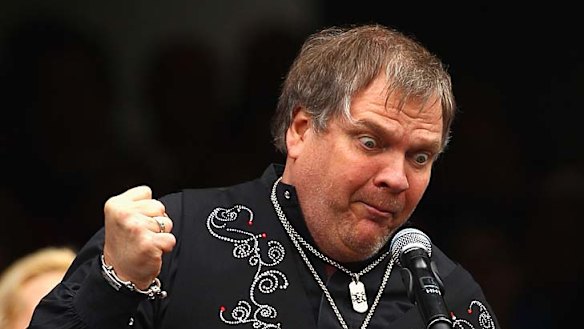 Feed the fans Meat: the main course of yesterday's grand final entertainment was Meat Loaf.