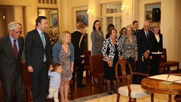 Malcolm Turnbull is sworn in as the 29th Prime Minister of Australia in Canberra on Tuesday.