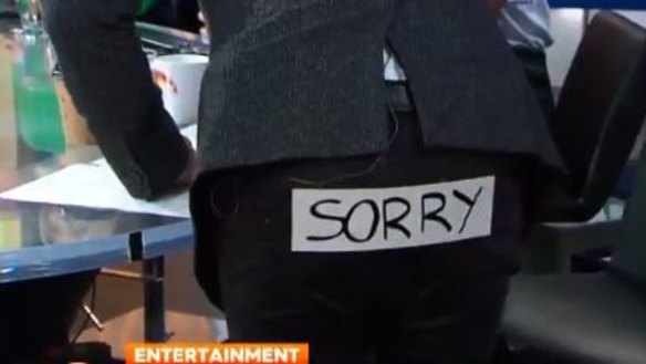 Saying sorry, Richard Wilkins style.