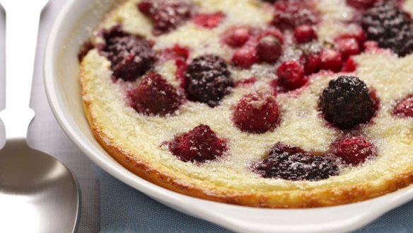 Texture: For the perfect clafoutis, it's about using the right sized eggs.