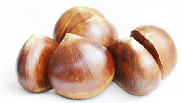Chestnuts are in the shops now.