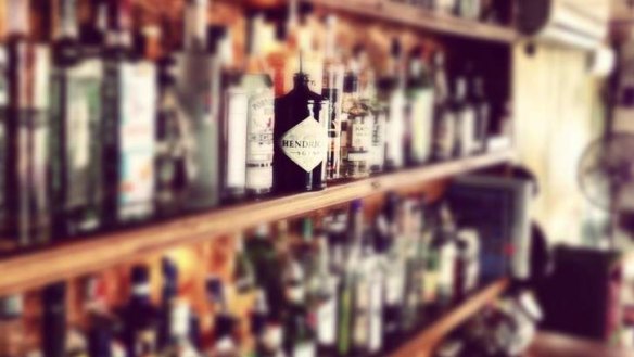 The world's best gin on show at Frisk Small Bar.