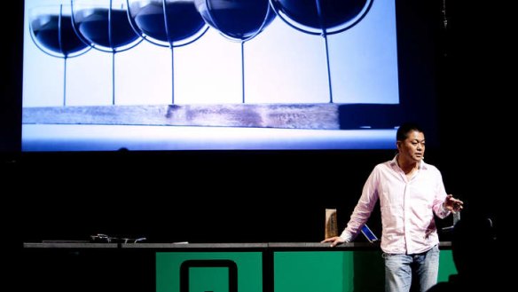 Chef Yoshihiro Narisawa at MAD Symposium, Planting Thoughts, Copenhagen 2011.