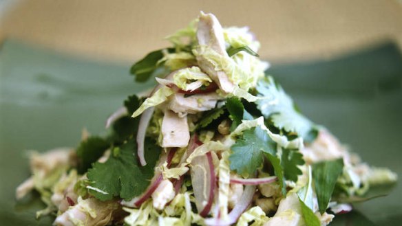 Chicken and cabbage salad.