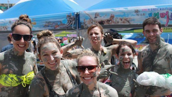 Tough mud at the Boryeong Mud Festival in South Korea.