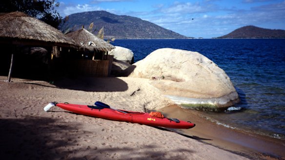 Relaxation at its best ... turquoise sea surrounds the island of Domwe.