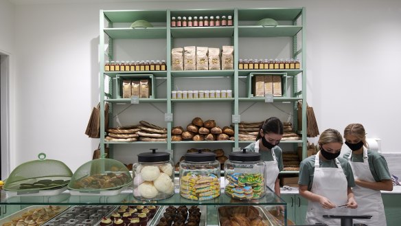 Bread, pastries, coffee beans and other ready-to-go items complement the huge range of prepared meals.