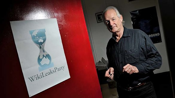 Julian Assange's father, John Shipton.