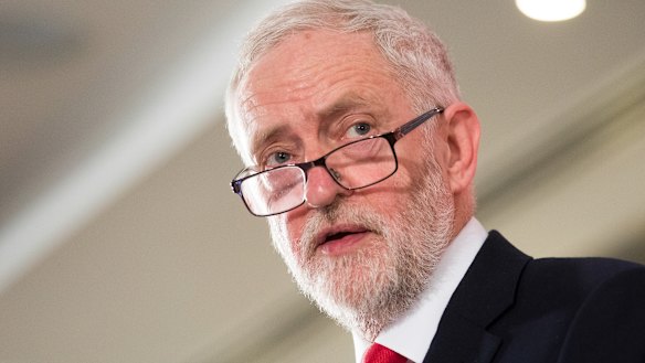 UK's Labour leader Jeremy Corbyn.