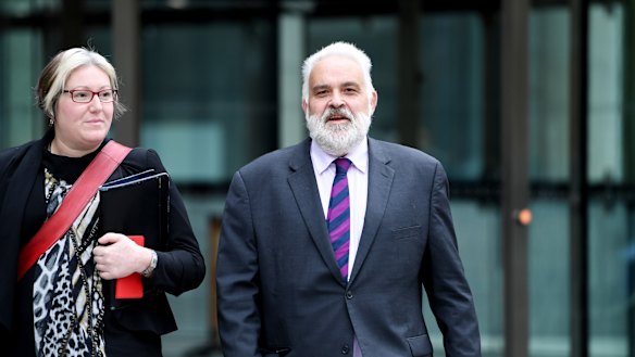 Lead ombudsman of the Financial Ombudsman Service Philip Field leaves the  royal commission.