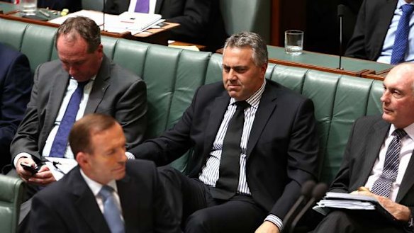 Treasurer Joe Hockey during Question Time. Photo: Alex Ellinghausen