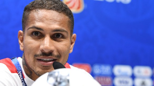 Emotional: Peru captain Paolo Guerrero only learned he would be able to play in the World Cup shortly before the tournament.
