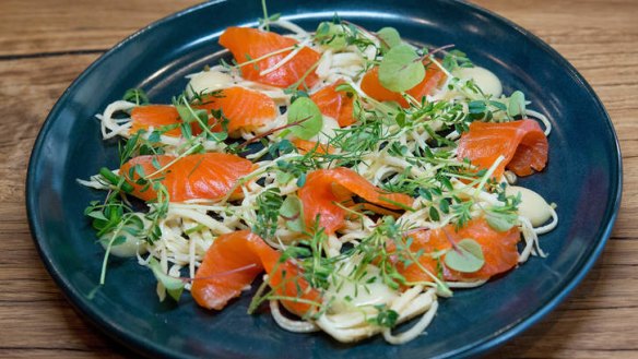 Smart snack: Trout with lemon.