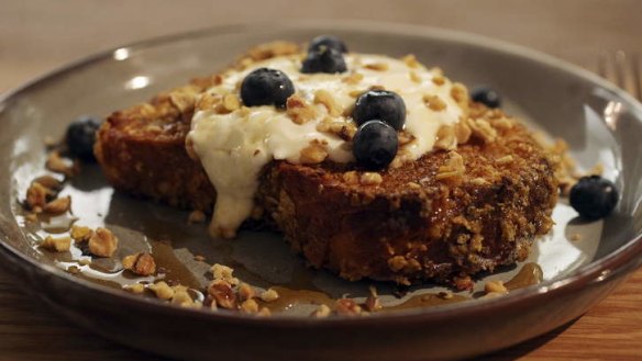 Textural wonder: Crunchy brioche French toast.