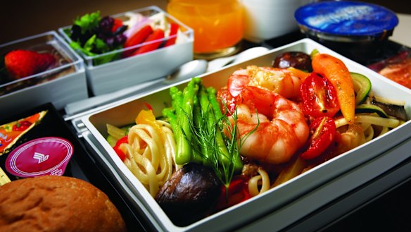 Singapore Airlines economy meal.