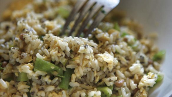 This fried rice recipe is a great way to incorporate healthy and protein-packed natto into your diet.