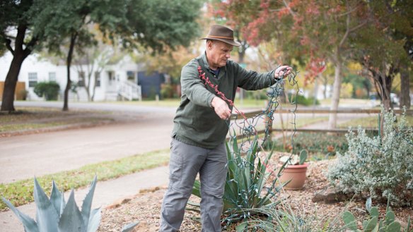 "We're politically energised": Gerald Martin, a retired teacher, at home in Dallas, Texas.