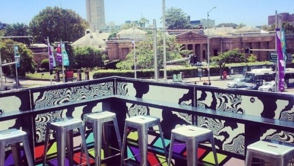 Sunny spot: Middlebar's balcony provides the perfect view for G&T sipping.