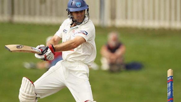 Fired up ... Simon Katich in action during the Sheffield Shield in March.