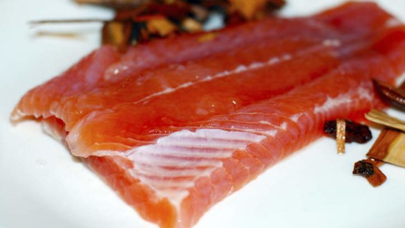 Fresh trout: One of Tasmania's tastiest exports to the mainland.