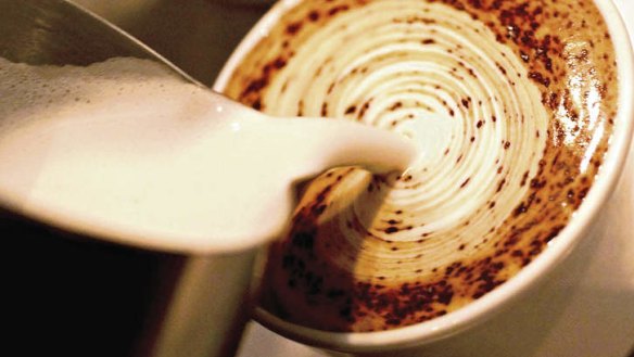 How did the cappuccino lose its froth?