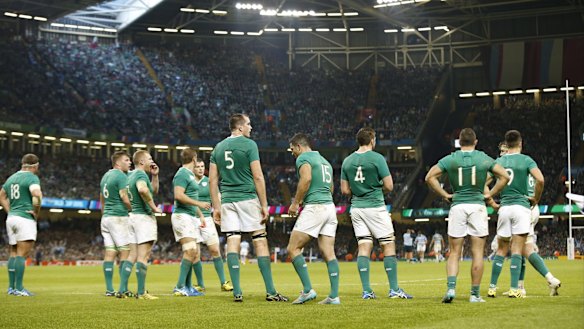A shattered Ireland at the Millennium Stadium on Sunday.